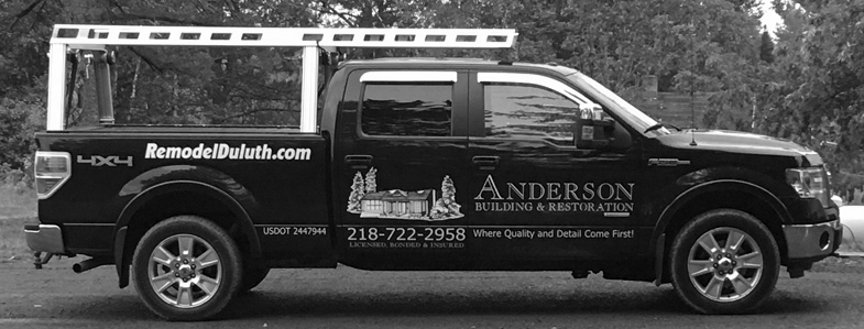 picture of Anderson Building and Restoration Company Truck